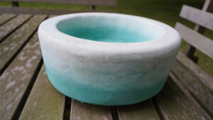Unieke handgemaakte Tadelakt waskom 1