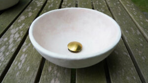 Elegante handgemaakte Tadelakt waskom